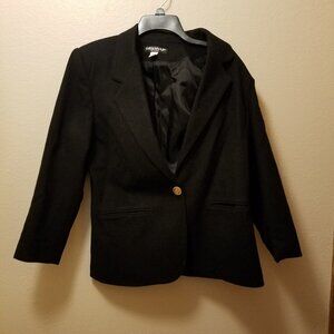 Savannah Petites Black Wool Jacket